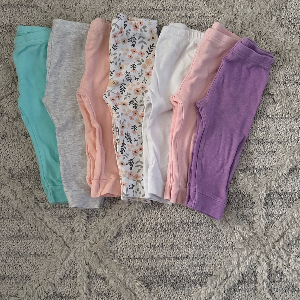 Colorful Baby Leggings Set (12M)